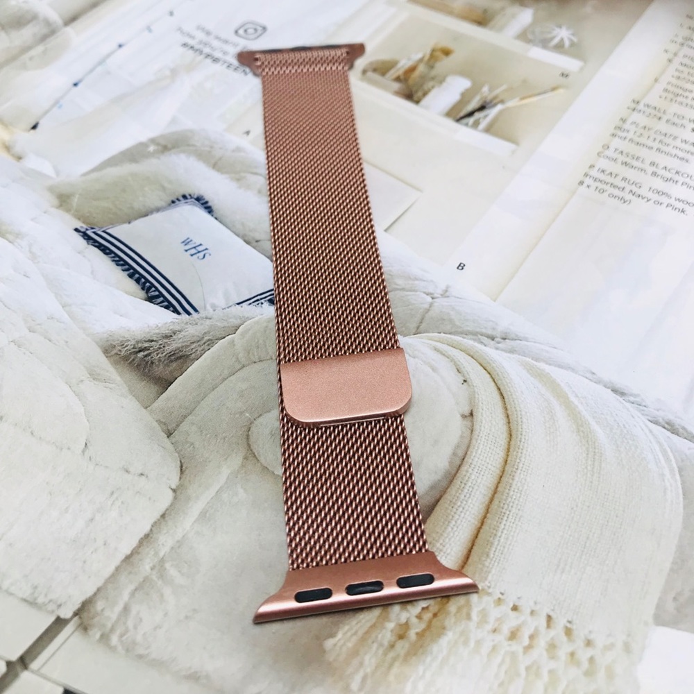 For Apple Watch Rose Gold Milanese Loop Band,38mm - Picture 7 of 7